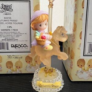 Enesco Autumn's Praise Carousel Figurine with Pastel Colors